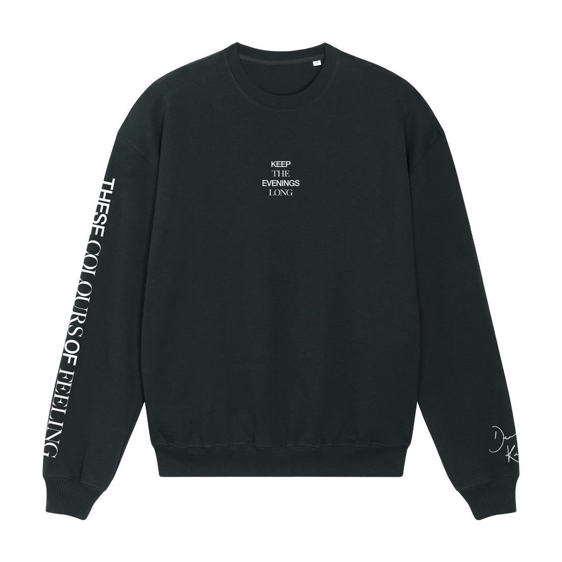 AN EVENING... BLACK SWEATSHIRT