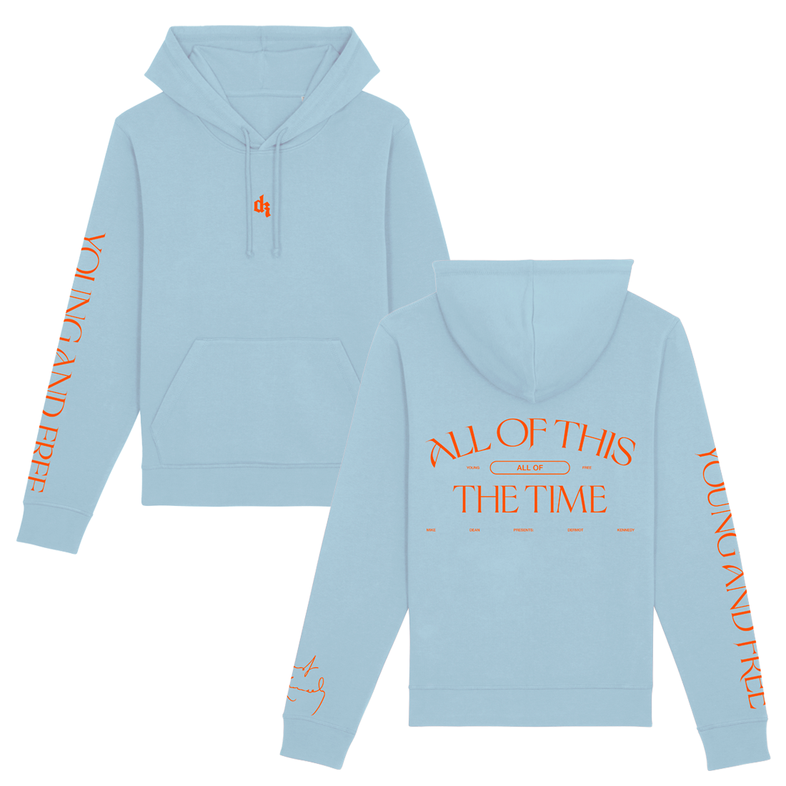 YOUNG & FREE SKY BLUE HOODIE