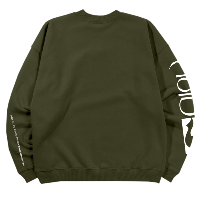 olive green crewneck