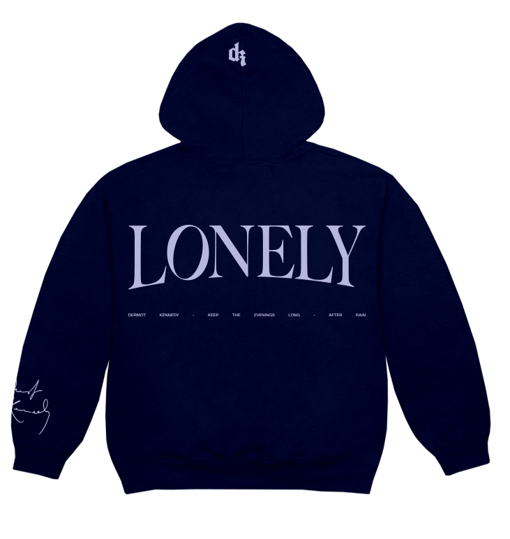 After Rain Navy Blue Hoodie