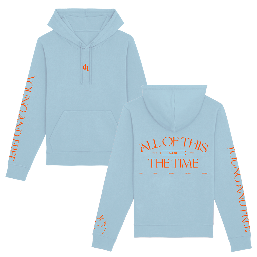YOUNG & FREE SKY BLUE HOODIE